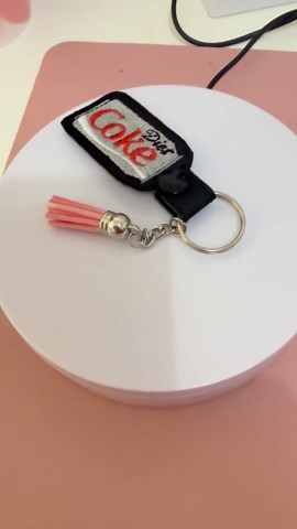 Diet Coke Can Key Fob - Embroidered Snap Tab, Key Fob - Coke Can Keyring - Etsy