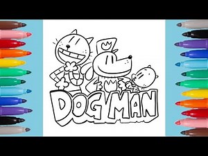Dog Man, Petey and Lil Petey Coloring Page | Dog Man | Coloring 🎨