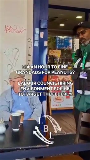 32K views · 611 reactions | An old man argues with an imported 'skilled worker' over an on the spot fine for a dropped peanut. | For A Traditional Britain | Facebook