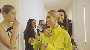 Gigi & Bella suprise Hailey Beiber 🤍💛🖤 | Gigi Hadid Fan Club