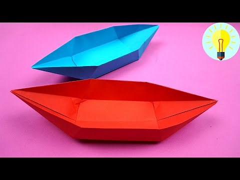 Papierschiff falten | Schiffe falten einfach | Einfaches Papierschiff basteln | Basteln mit papier