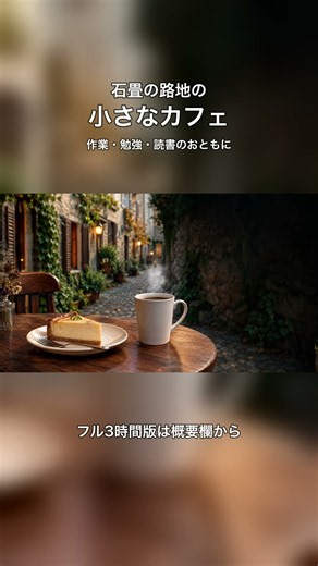 石畳の路地の小さなカフェで聴く静かなジャズBGM #作業用bgm #カフェbgm #ジャズbgm
