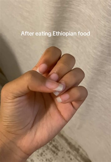 Unique Stains from Ethiopian Food on Nails