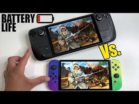 Battery Life of Steam Deck vs. Nintendo Switch