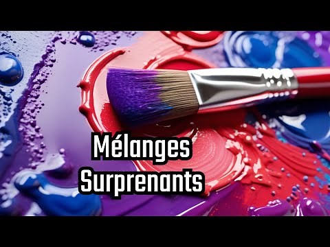 Apprendre à peindre pour tous ! Leçon 28: Mélanges rouges et bleus - des résultats surprenants !