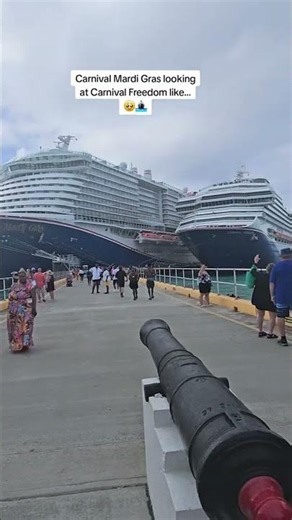 Carnival Mardi Gras Looking at Carnival Freedom 👀🚢