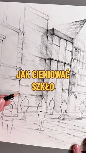 Jak cieniować szkło w rysunkach architektonicznych