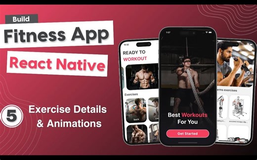使用 React Native 构建健身应用程序 #5 - Exercise Details & Animations