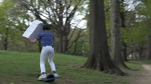 Delivery in 30 minutes or less... 🍕CHALLENGE ACCEPTED🍕 #Onewheel | Onewheel