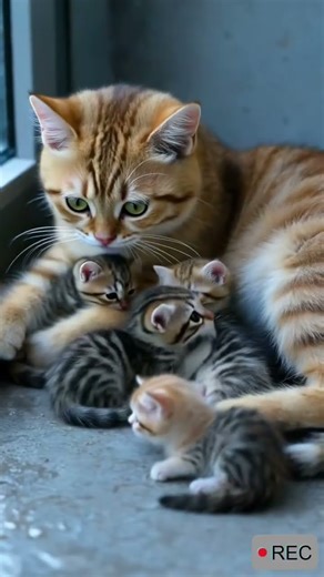 story of a little kitten’s growth with its mom’s silent guardianship.
