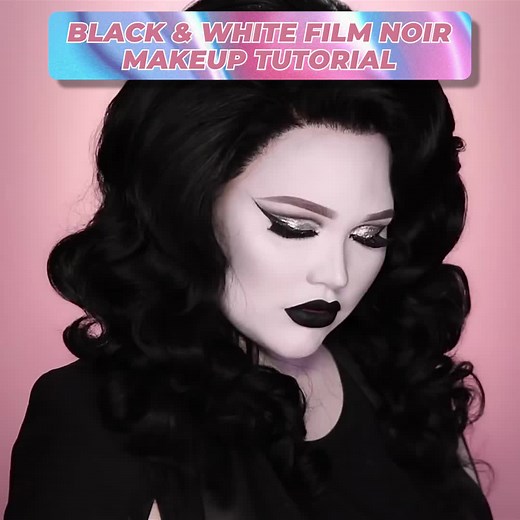 Black & White Film-Noir Makeup Tutorial! | NikkieTutorials