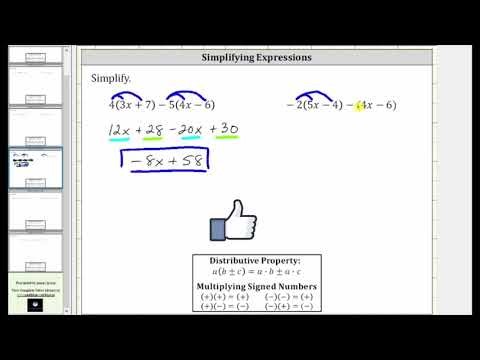 Simplification of expressions.
