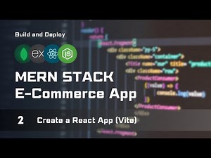 Create a React App (Vite) | MERN Stack E-Commerce From Scratch