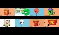 Mix of 8 videos from youtube : Bfdi auditions, but’s it’s with 7 other reanimations