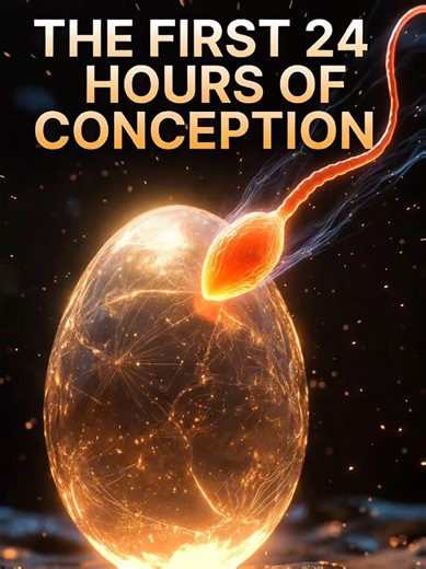 You started as a single spark. ✨ The moment life begins. 🧬 Watch the first 24 hours of conception in 3D. #Conception #ScienceTok #Life #Medical #Microscopic