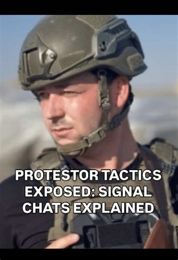 Understanding Protestor Tactics Through Signal Chats