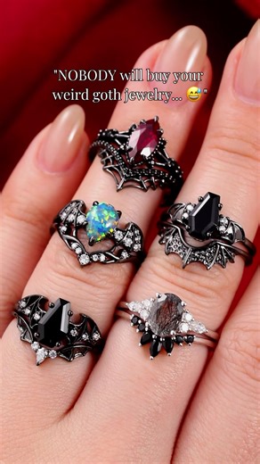 Unique Black Engagement Rings for Dark Romance