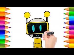 Sprunki Incredibox | Fun Bot Drawing and Coloring Page | Drawings for Kids