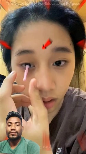 Ladki contact lens #funny #videoshorts