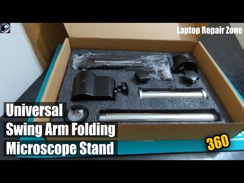 Universal 360 swing arm folding microscope stand | microscope