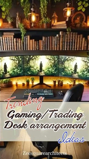 Top Gaming & Trading Desk Setup Ideas for 2025 | Smart Interior Layouts for Focus & Style #shorts