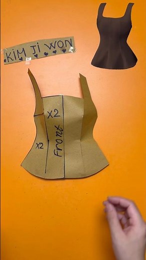 Pattern Making Tutorial for a Cute Waist-Enhancing Top ✨ #sewing #diy #sewingtips #pattern