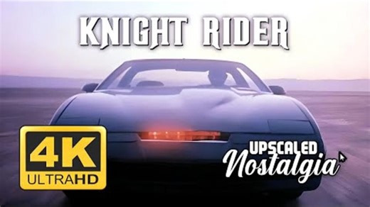 Knight Rider (1982 TV Series) Opening Theme Remastered 4K Ultra HD. Upscale
