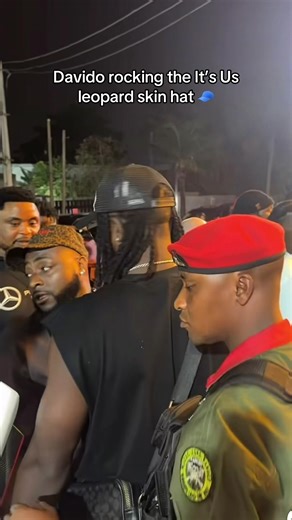 Davido Stuns in Leopard Skin Hat at Snug Wrld