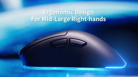KYSONA Wireless Gaming Mouse, 24000 DPI, Wired/2.4GHz/Bluetooth Ergonomic Mouse, 150Hours Battery Life, Free Lag, 57g Lightweight Rechargeable Gaming Mice for Laptop/PC/Mac/Tablet/Xbox/MacBook, Black