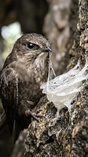 Witness the Amazing Swiftlet Nest Construction 🏗️