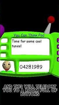 Secret codes in Baldi’s basics classic remastered pt1