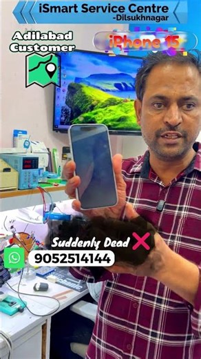 iPhone 14 Battery + Back Glass 🔥 | iPhone 15 Dead Repair | Charger Warning Hyderabad