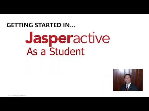 Introduction to Getting Started in Jasperactive as a Student