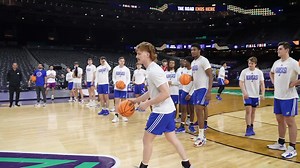 Half court shot, National Championship game edition 🏆 | Kansas Men's Basketball