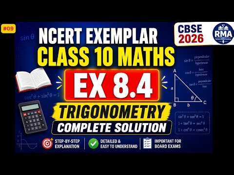 NCERT Exemplar Class 10 Maths Ex 8.4 Solutions | Chapter 8 Trigonometry | All Questions Explained