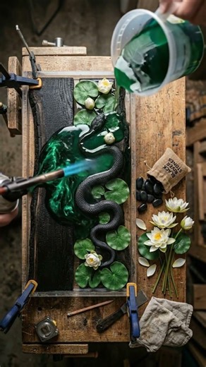 Art or Furniture? Why not both? 🐍🌊