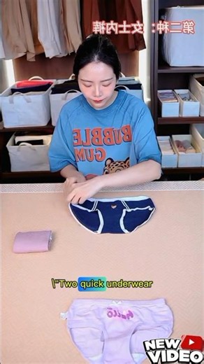 2 Underwear Folding Tricks That Save Drawer Space Instantly | Easy Closet Organization Hack