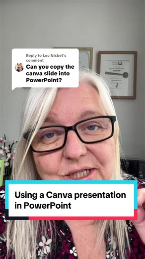 Replying to @Lou Nisbet Here’s how to use your @Canva presentation in a PowerPoint #teachingwithcanva #canvatutorial #teaching