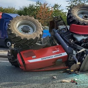 Multiple lanes on A46 closed following crash 'involving tractor and lorry' https://bit.ly/3Dv1wBh | Leicestershire Live
