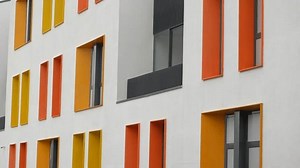 Close Colorful Buildings Modern Window Stock Footage Video (100% Royalty-free) 1109989297 | Shutterstock