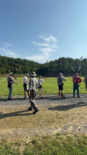 Load ‘em up! From loading muskets through first volley. Listen to all of the ramrods “tink” during the loading process… *Uniforms were relaxed here due to extremely hot weather* #blackpowder #competitionshooting #competitiveshooting #shootingsports #shooting | 1st Pennsylvania Rifles - Bucktails