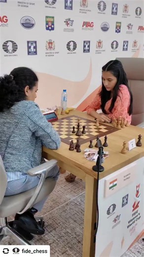 KTR | What an amazing visual this is 👏 Two indian women battling for the FIDE Women’s World Cup Congratulations to both the winner Divya... | Instagram
