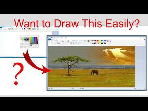 MS Paint Tutorial | Beautiful Tree and Nature Art | How ?