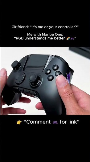 Manba One Interactive Screen Wireless Gaming Controller for PC/Switch/iOS/Android,Hall Effect Stick