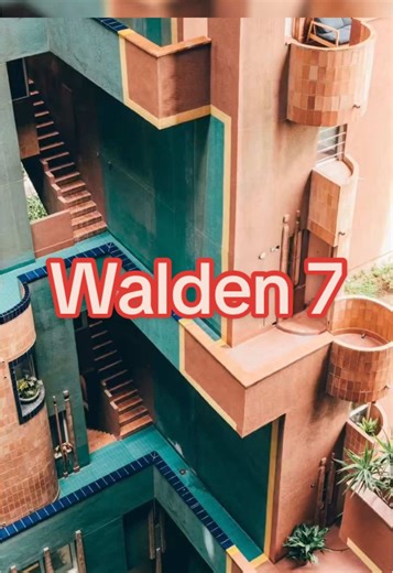 Walden 7 by Ricardo Bofill reimagines residential architecture as a vertical community. Interconnected towers, inner courtyards, and layered circulation turn housing into an architectural experiment in density and collective living. #Walden7 #RicardoBofill #Brutalism #SocialHousing #ModernArchitecture