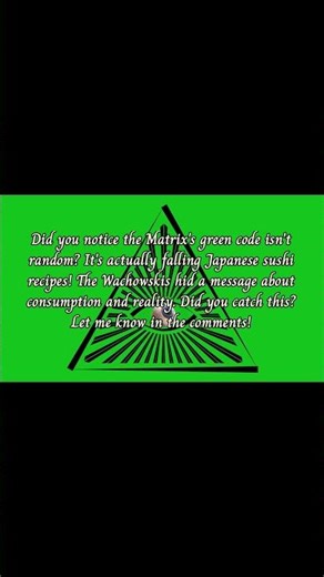 SHOCKING Matrix Code Secret! 🍣 #Shorts