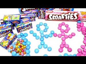 Nestlé Smarties for Girls & Boys + Domino Boxes - colorful Sweets from Europe