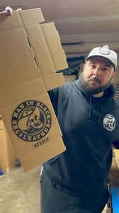 6.1K views · 127 reactions | Leather shop turned screen printing shop turned leather shop again路‍♂️ - Here’s how we make all of our custom packaging! - What do y’all think? | The Man In Black Leather Studio | Facebook