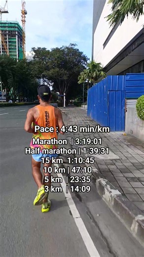 15K views · 210 reactions | This pace of 4:43 min/km is your guide when you use it as your target goal pace in training or racing.. the finish time for your desired target distance. You should know how to pace your goal pace so that you can sustain and cover the entire target distance. train consistently ☺️ #endurance #runner #coach | Welfredo Piano | Facebook