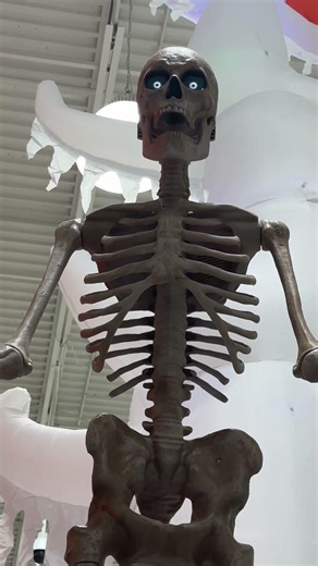 Menards Nailed the Eyes on This Skeleton 💀 #animatronics #halloween2026